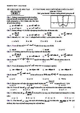 Đề thi thử THPT quôc gia môn thi Toán - Trường THPT Hoài Ân